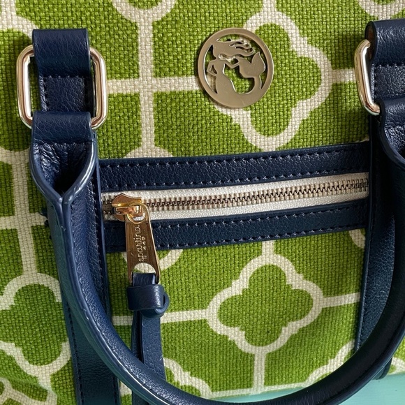 Spartina 449 tote green navy cream - Picture 3 of 12